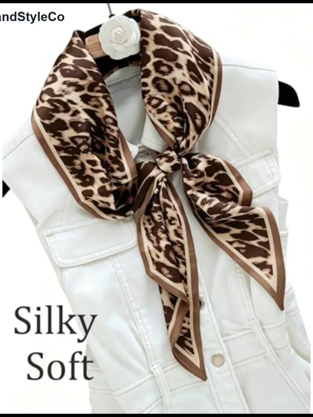 Silky Long Scarf for Women - Soft Lightweight Fashion Accessory for Hair, Neck,